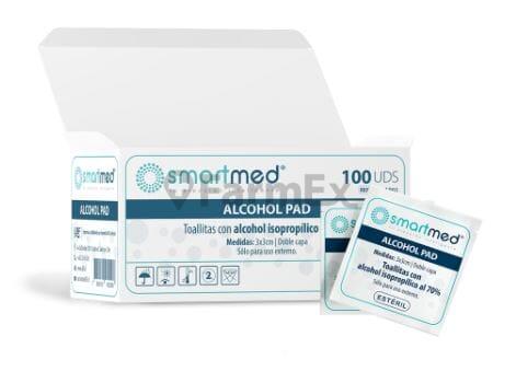Smartmed Toallitas con alcohol al 70% x 100 unidades LFB